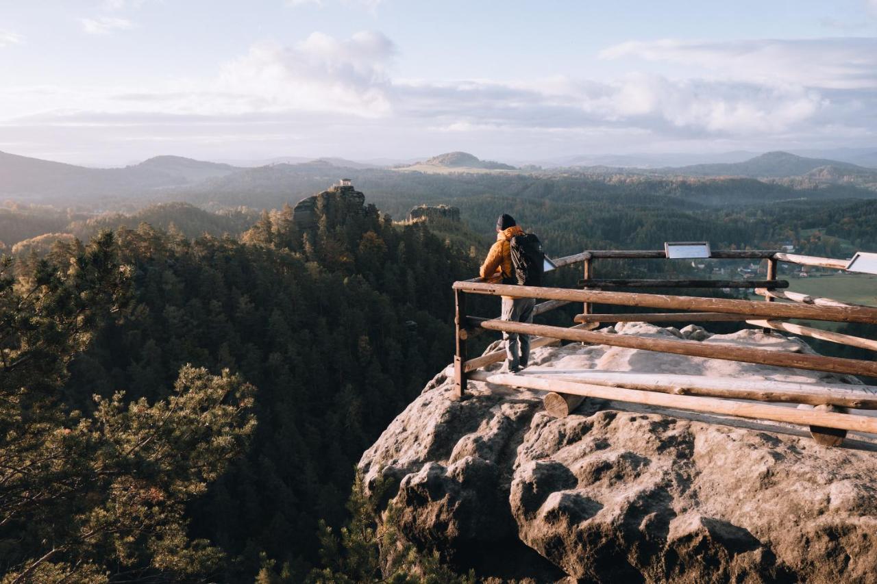 Penzion U Vyhlídky Chřibská Esterno foto